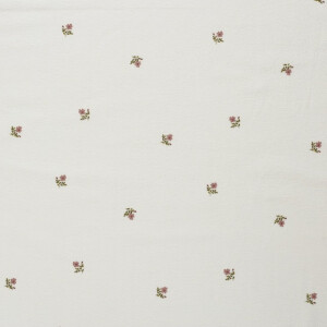Flanell bedruckt blumen offwhite