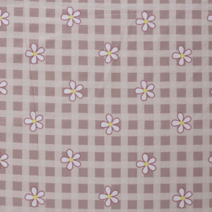 Flanell bedruckt blumen hellrosa