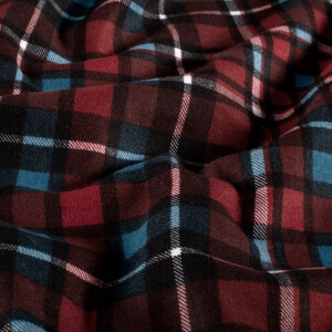 Flanell bedruckt karos rot