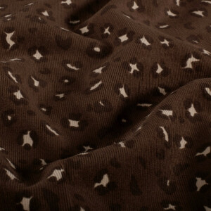 Feincord leopard braun