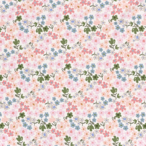 Sweat/french terry digitaldruck blumen offwhite