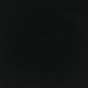 Ripp Jersey Uni schwarz