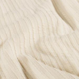 Rib jacquard uni elfenbein