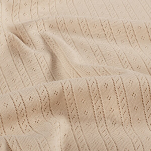 Ajour gestreift beige