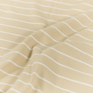 Ripp Jersey Streifen beige