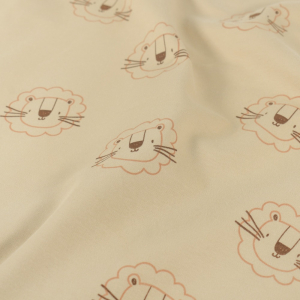 Sweat/French Terry Löwen beige