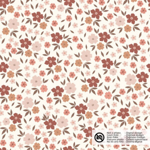 Baumwolljersey Blumen offwhite