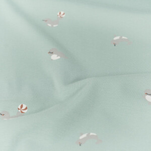 Baumwolljersey Siegel babyblau