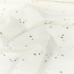 Baumwolljersey Sterne offwhite