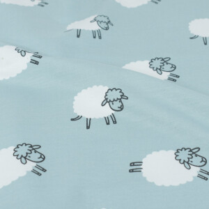 Sweat/French Terry Schafe babyblau