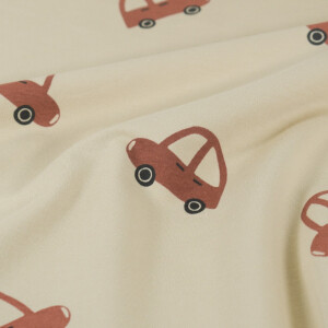 Sweat/French Terry Autos beige