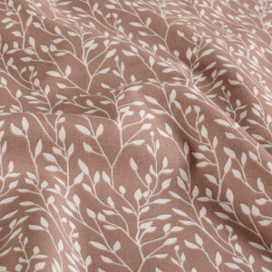 Baumwolle popeline zweige hellmauve