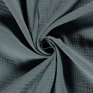 Musselin Stahlblau