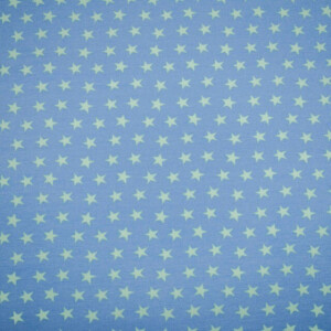 100x150cm Sterne Stahlblau/Aqua