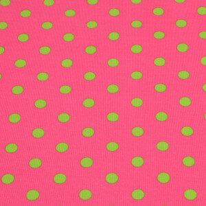 95x150 cm baumwolljersey Punkte rosa/grün