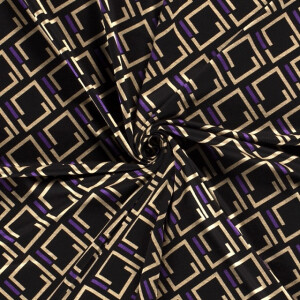 Jersey stoff discharge bedruckt abstrakt violett
