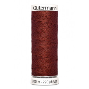 Gütermann allesnäher 200m 227 braun rot
