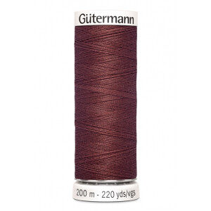 Gütermann allesnäher 200m 262 braun bordeaux