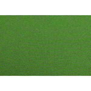 50x70 cm Bündchenstoff gestreift 1mm grün/dunkelgrün