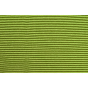 50x70 cm Bündchenstoff gestreift 2mm kiwi/olivgrün