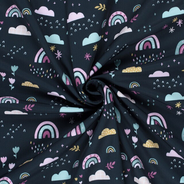 Softshell digitaldruck regenbogen marine