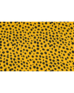 100x150 cm Baumwolljersey Gepard ockergelb
