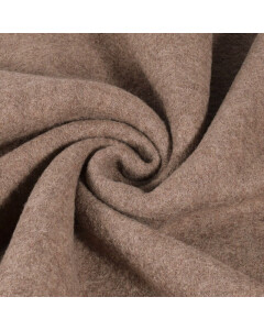 Walkloden meliert taupe braun