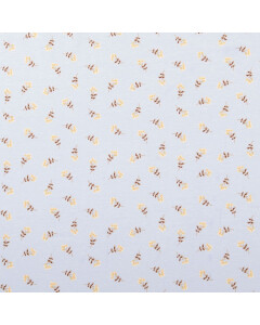 Baumwolljersey blumen himmelblau