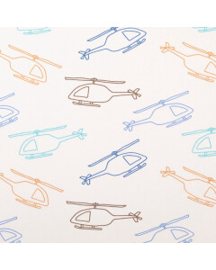 Baumwolljersey hubschrauber blau