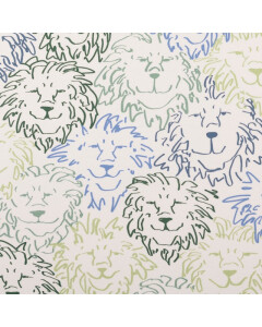 Baumwolljersey l&ouml;wen gr&uuml;n