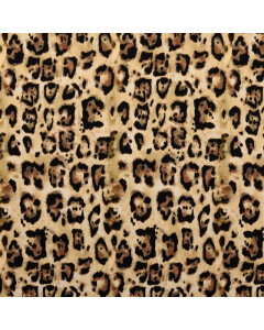 Baumwolljersey digitaldruck leopard beige