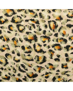 Baumwolljersey digitaldruck leopard beige