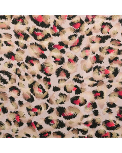 Baumwolljersey digitaldruck leopard rosa
