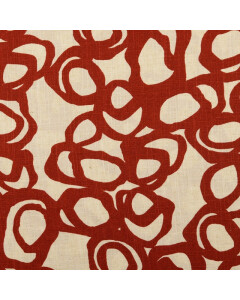 Viskose leinen bedruckt abstrakt bronze