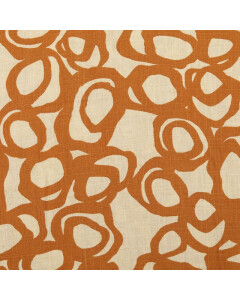 Viskose leinen bedruckt abstrakt braun