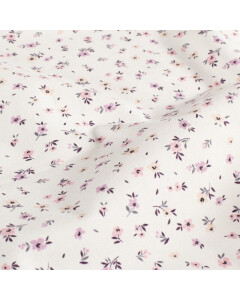 Baumwolljersey Blumen offwhite