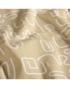 Baumwolljersey Abstrakt beige