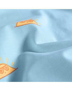 Baumwolljersey Sonnen aqua