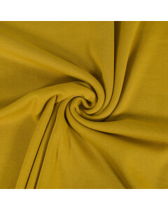 100x150 cm Bloomingfabrics interlock Ockergelb