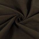 Baumwoll musselin uni dunkelbraun