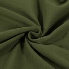 100x130cm baumwoll musselin uni khaki grün