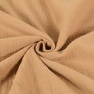 100x130cm baumwoll musselin uni camel