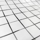 Wachstuch bedruckt karo weiß