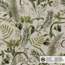 Dekostoff leinen-optik digitaldruck pflanzen beige