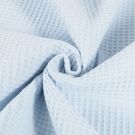 Waffelpiqué grob hellblau