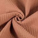 Waffelpiqué grob altrosa/lachs