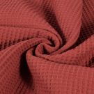 Waffelpiqué grob dunkelrot