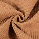 Waffelpiqué grob altrosa/lachs