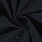 Waffelpiqué grob marine