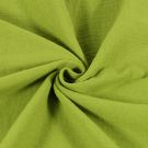 Baumwoll musselin uni kiwi